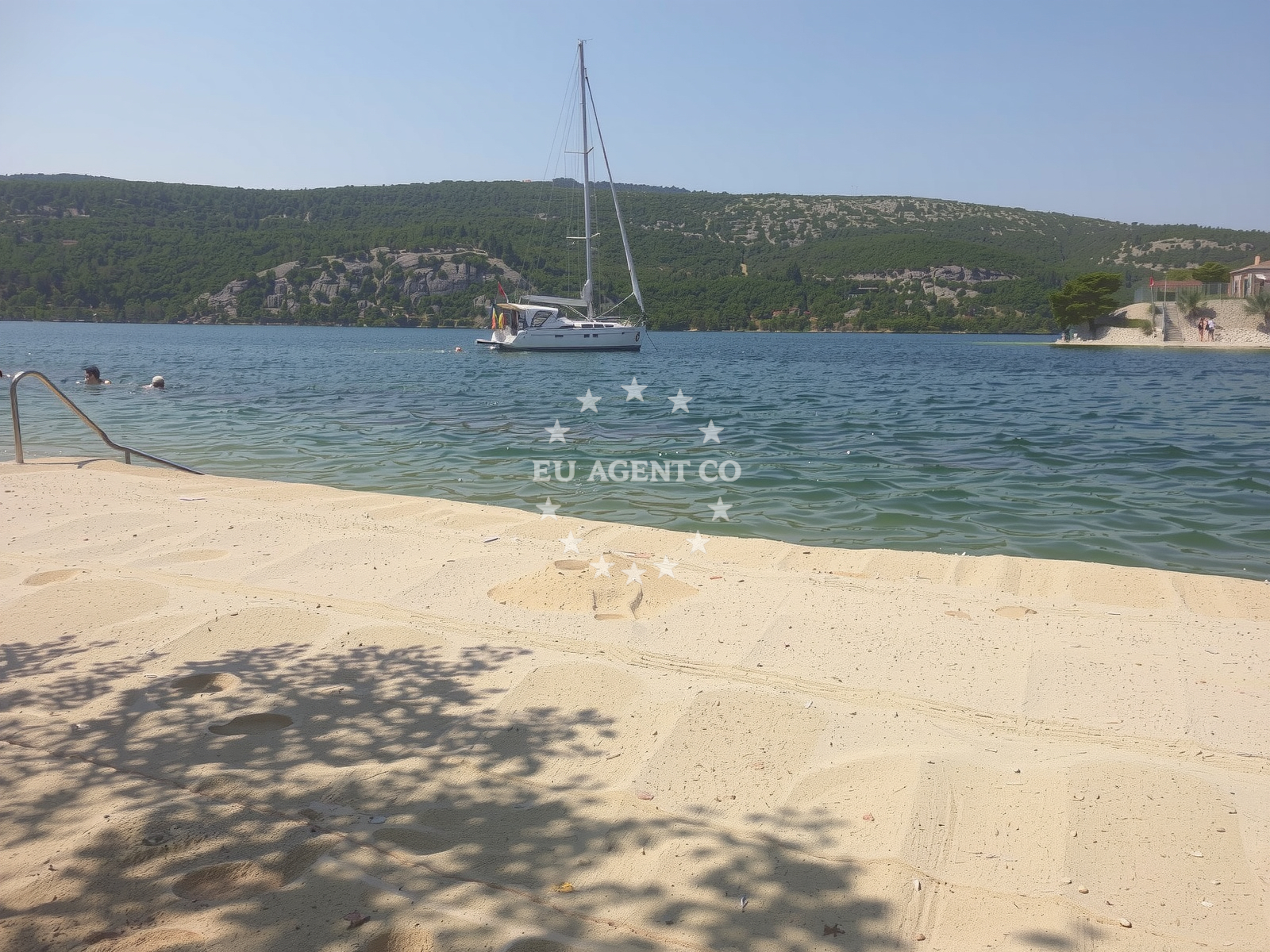 Sea and coastal view of Sarina Draga in Braće Ivanda, Zaton