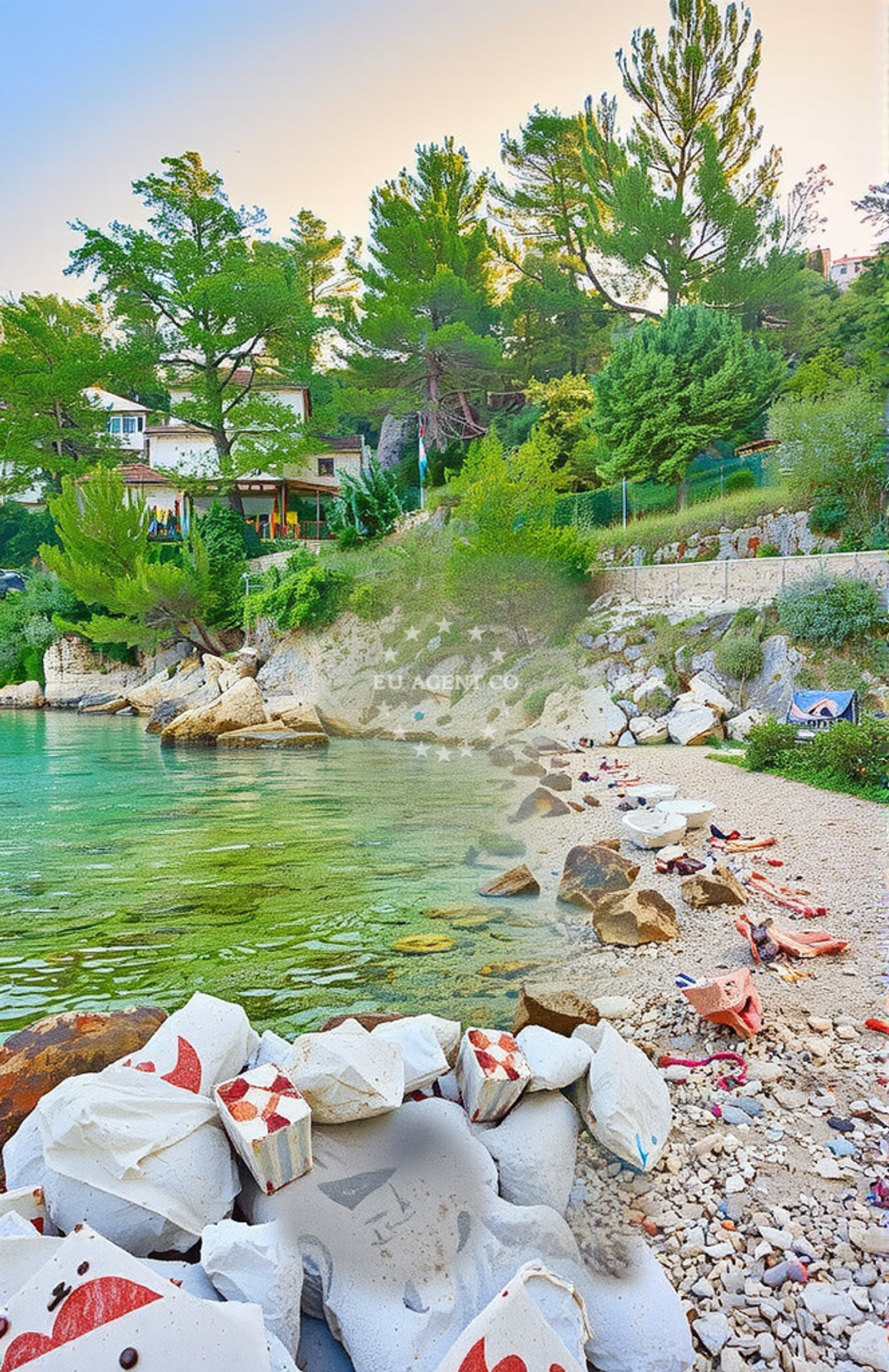 Sea and coastal view of Sašćica jug, Sali (Dugi otok) Beach in Sašćica jug