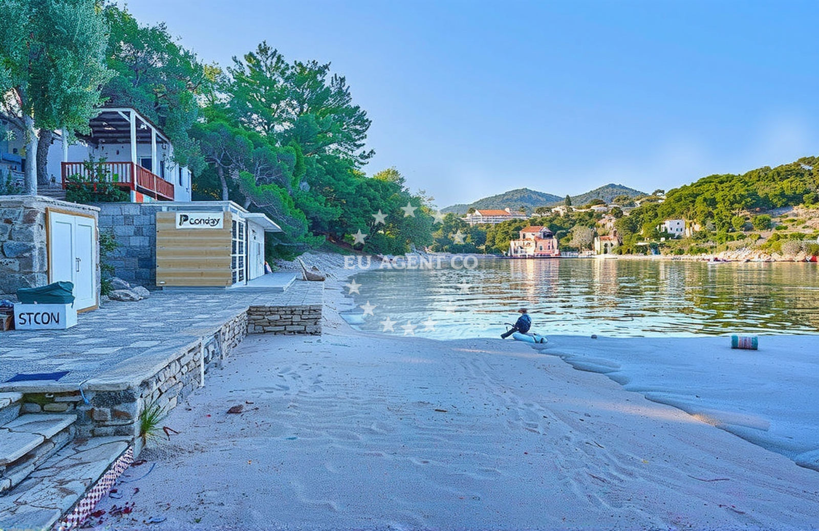 Sea and coastal view of Sašćica sjever, Sali (Dugi otok) Beach in Sašćica sjever