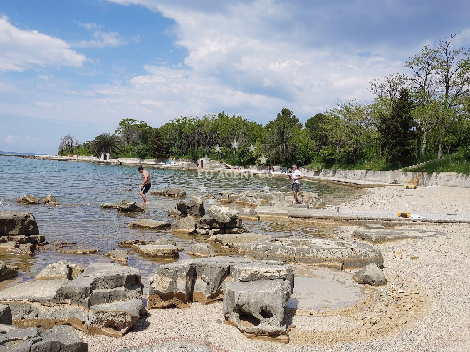 Sea and coastal view of Savudrija beach in Ravna dolina 31, Savudrija