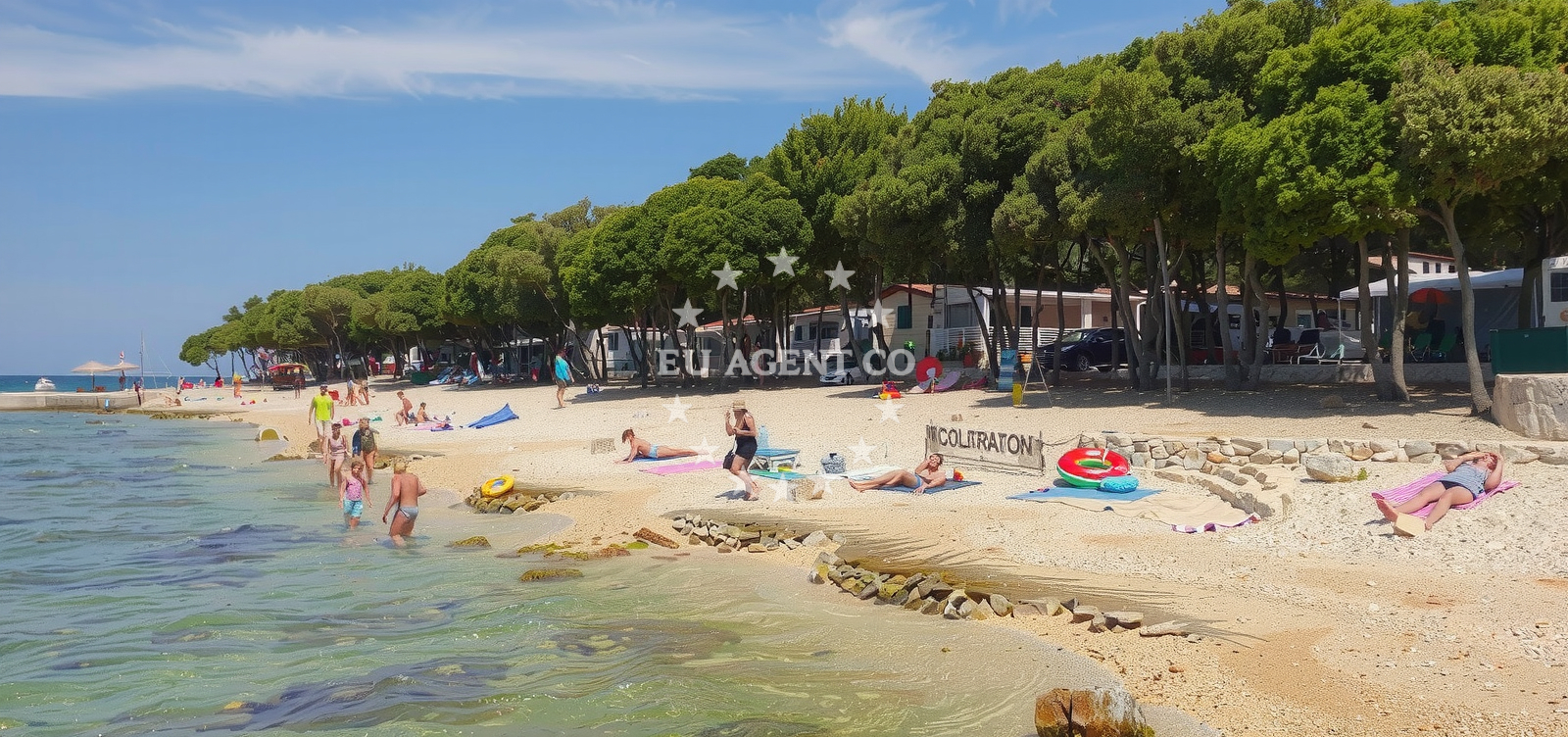 Additional view of Scare beach in 14 A-17, Gajac