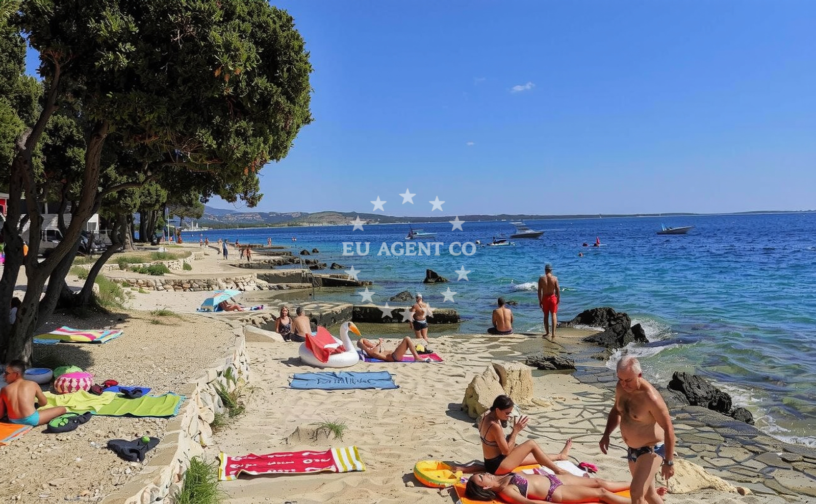 Additional view of Scare beach in 14 A-17, Gajac