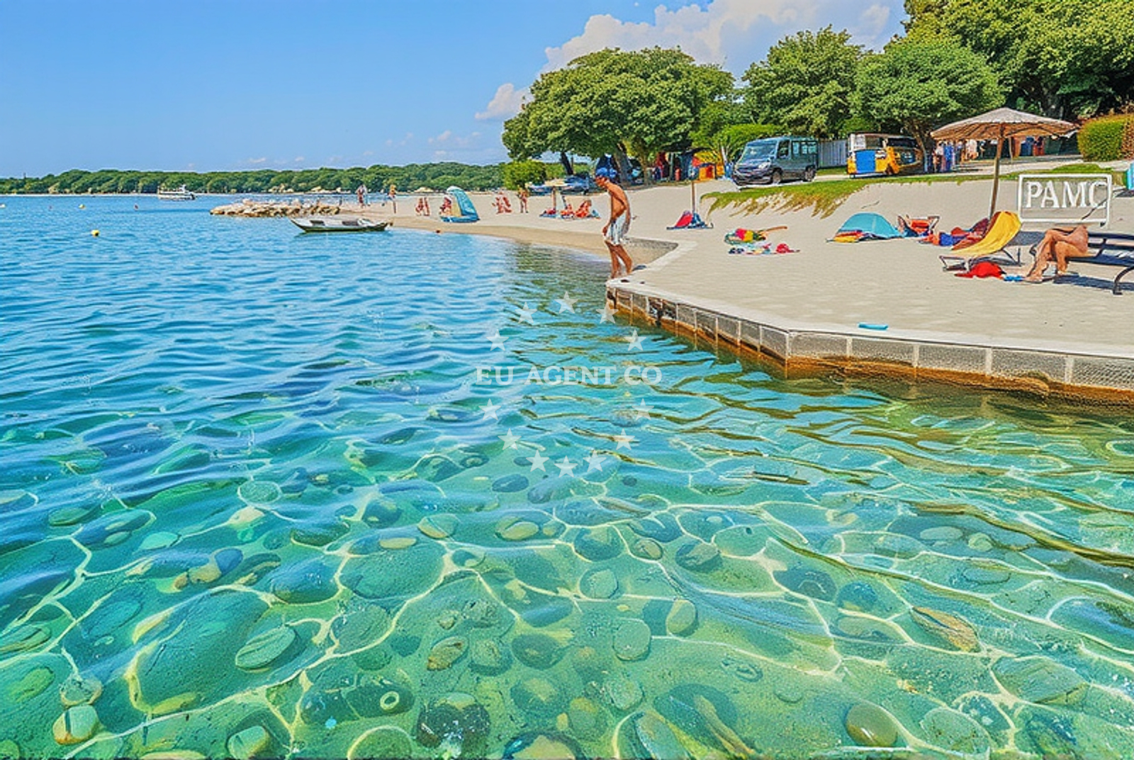 Additional view of Scare beach in 14 A-17, Gajac