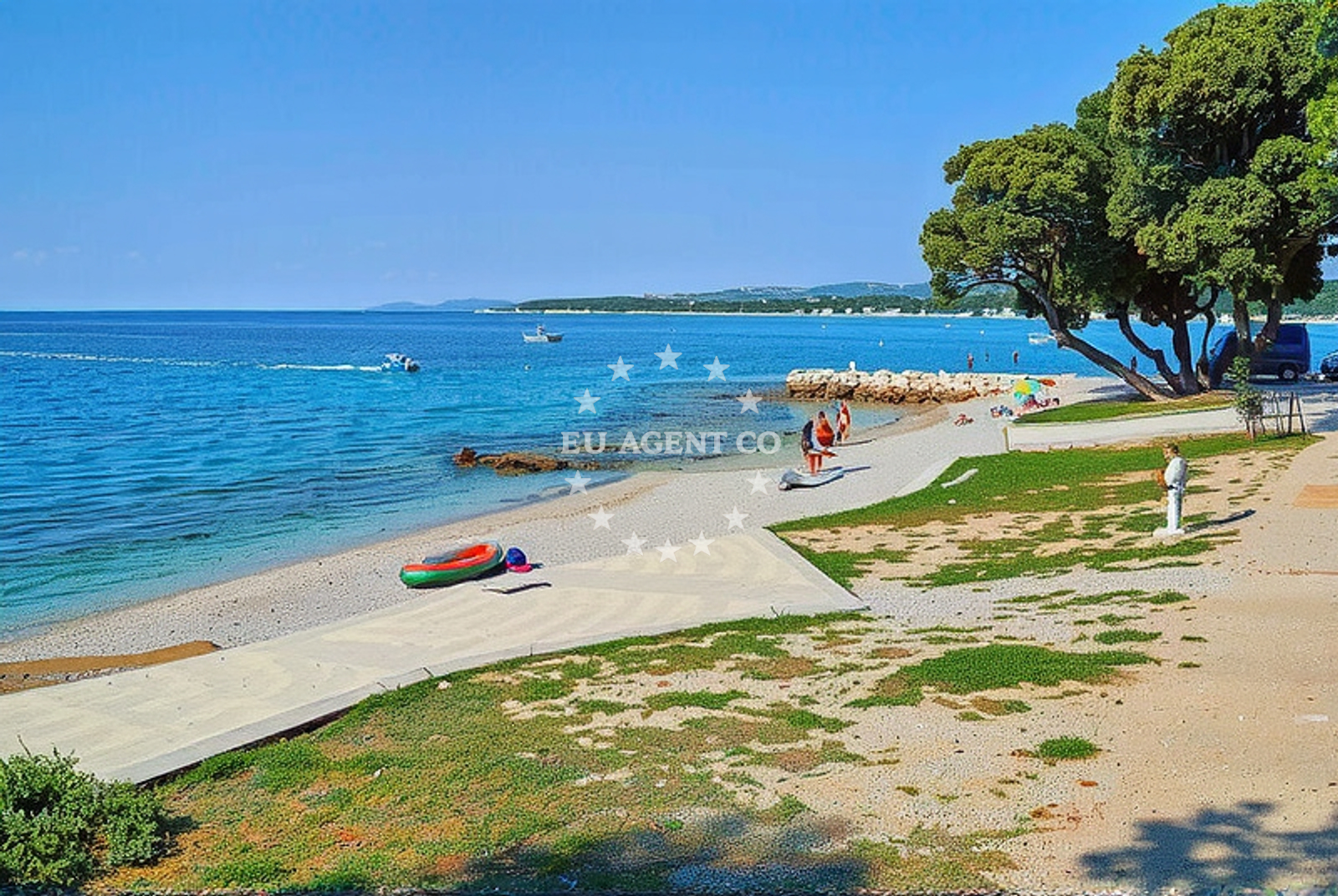 Additional view of Scare beach in 14 A-17, Gajac