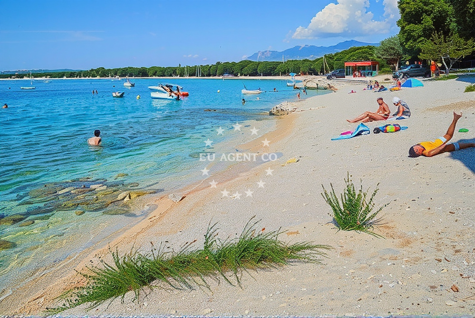 Additional view of Scare beach in 14 A-17, Gajac
