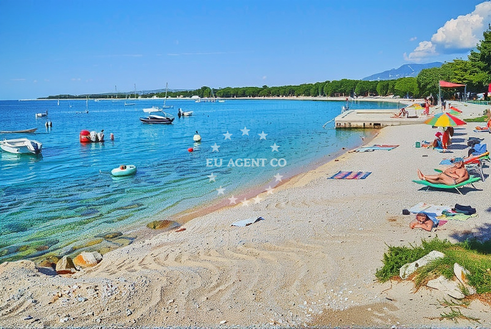 Additional view of Scare beach in 14 A-17, Gajac