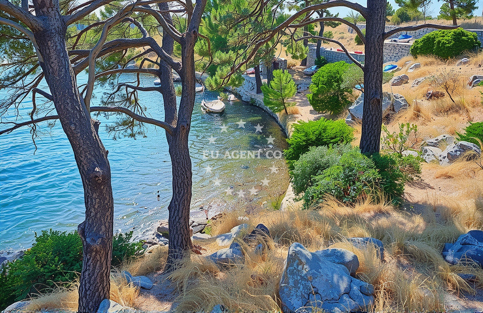 Overview of Sedlo, Šibenik Beach in Sedlo