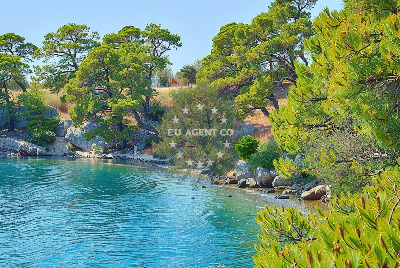 Sea and coastal view of Sedlo, Šibenik Beach in Sedlo