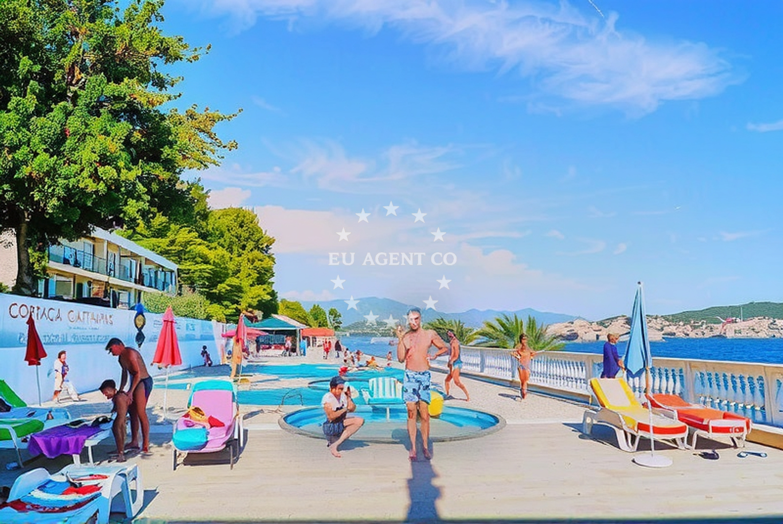 Beach facilities and surroundings at Seget Donji: beaches and coves (5) in Seget Donji