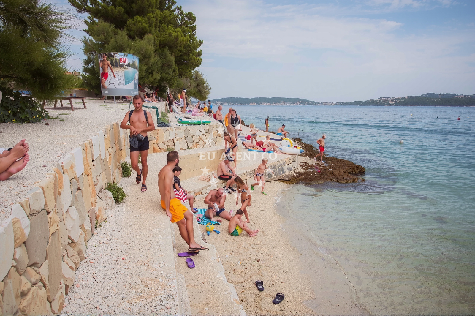 Sea and coastal view of Seget Vranjica beach in 2 Ulica Stjepana Radića, Seget Vranjica