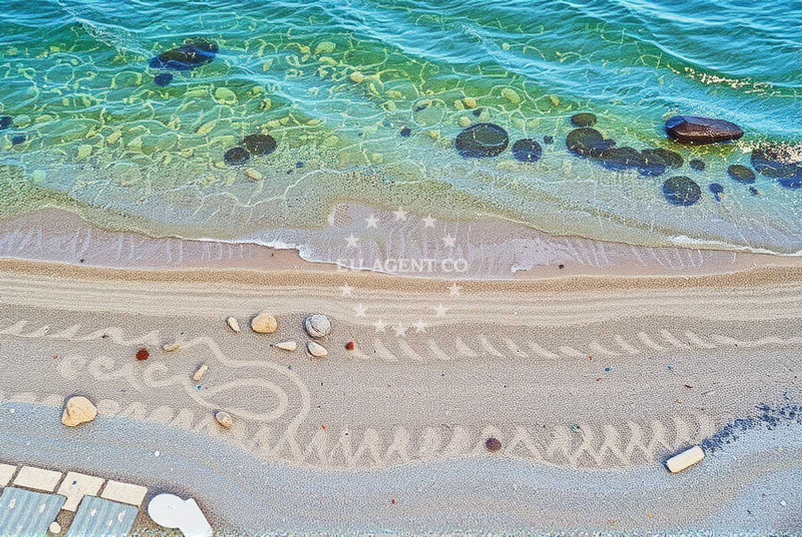 Beach facilities and surroundings at Seget Vranjica: beaches and coves (6) in Seget Vranjica