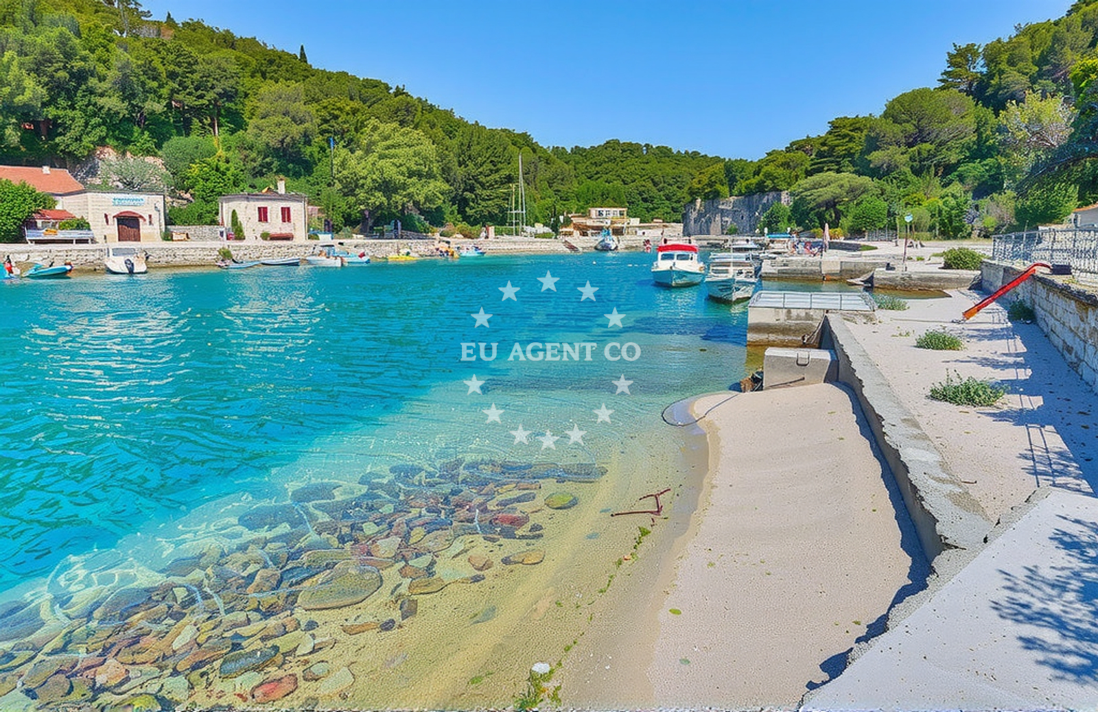 Overview of Selca (Brač): beaches and coves (4) in Selca (Brač)