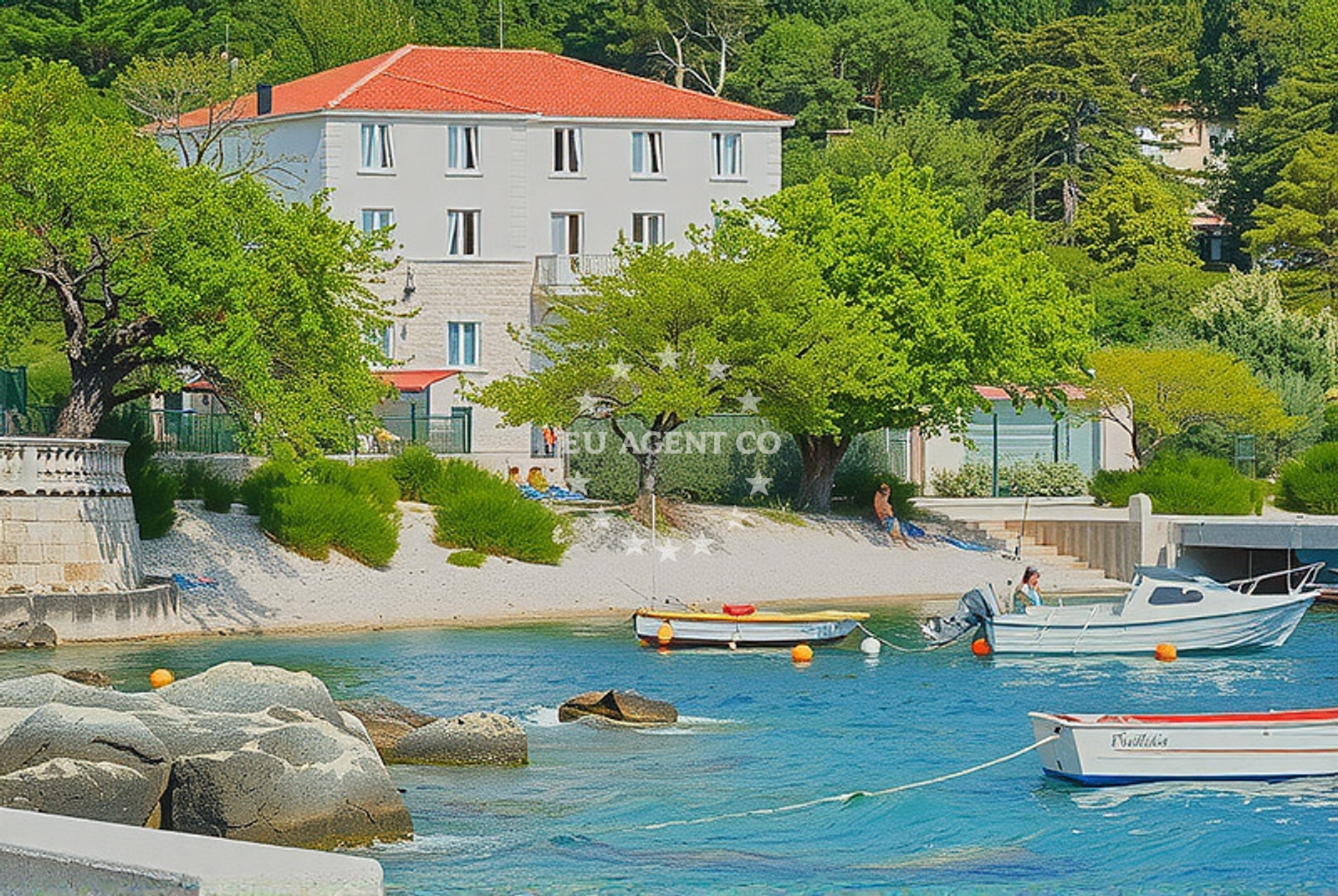Shoreline and swimming area at Selce: beaches and coves (8) in Selce
