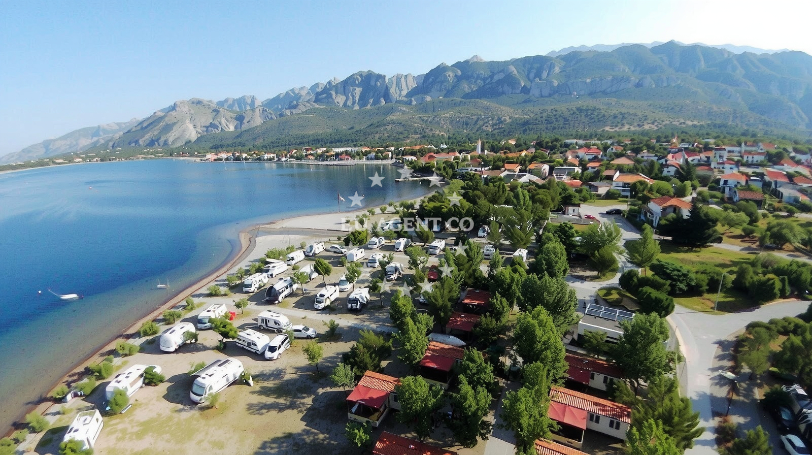 Sea and coastal view of Seline beach in 22A Put Bunarića 1 kat, Seline