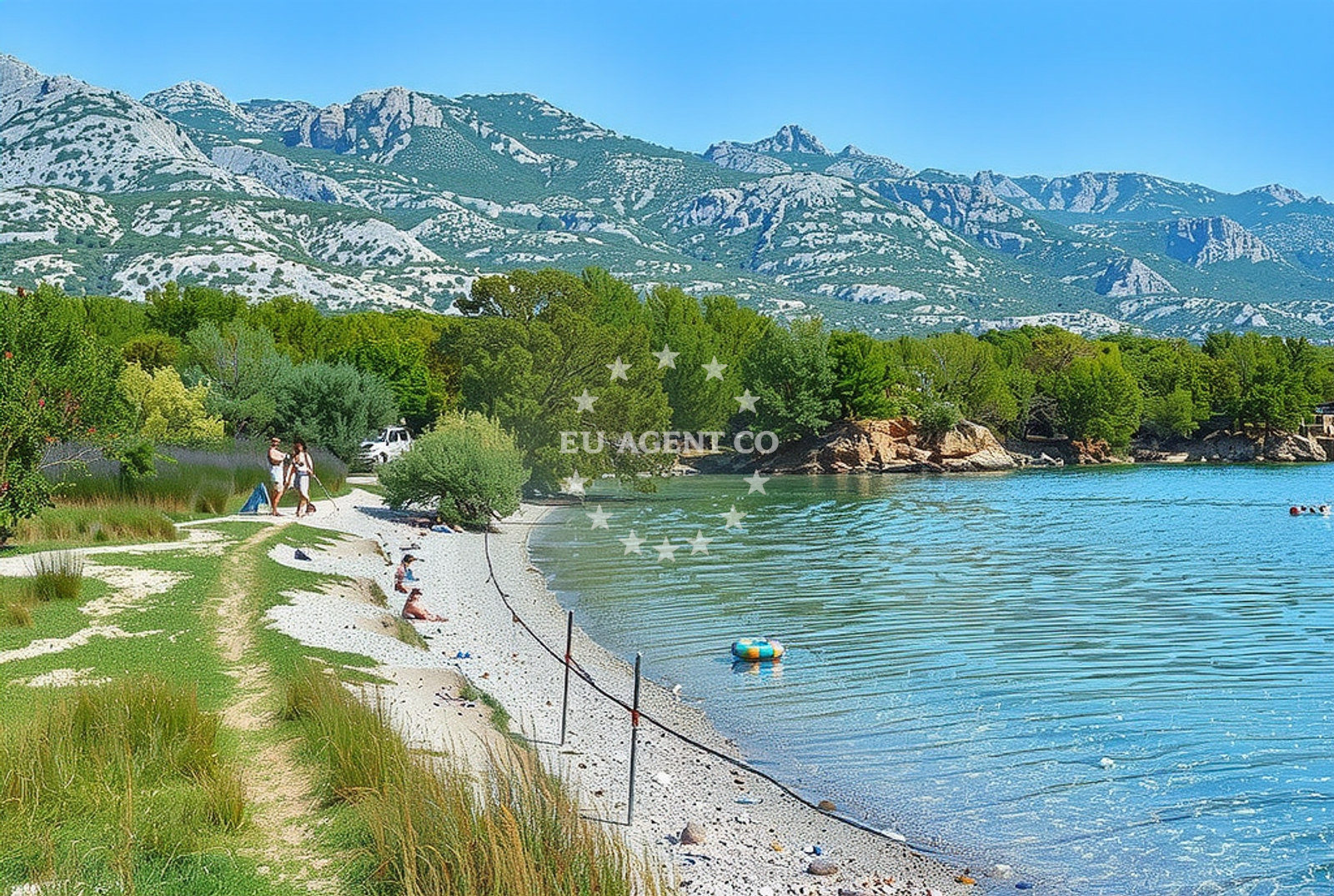 Sea and coastal view of Seline: beaches and coves (9) in Seline