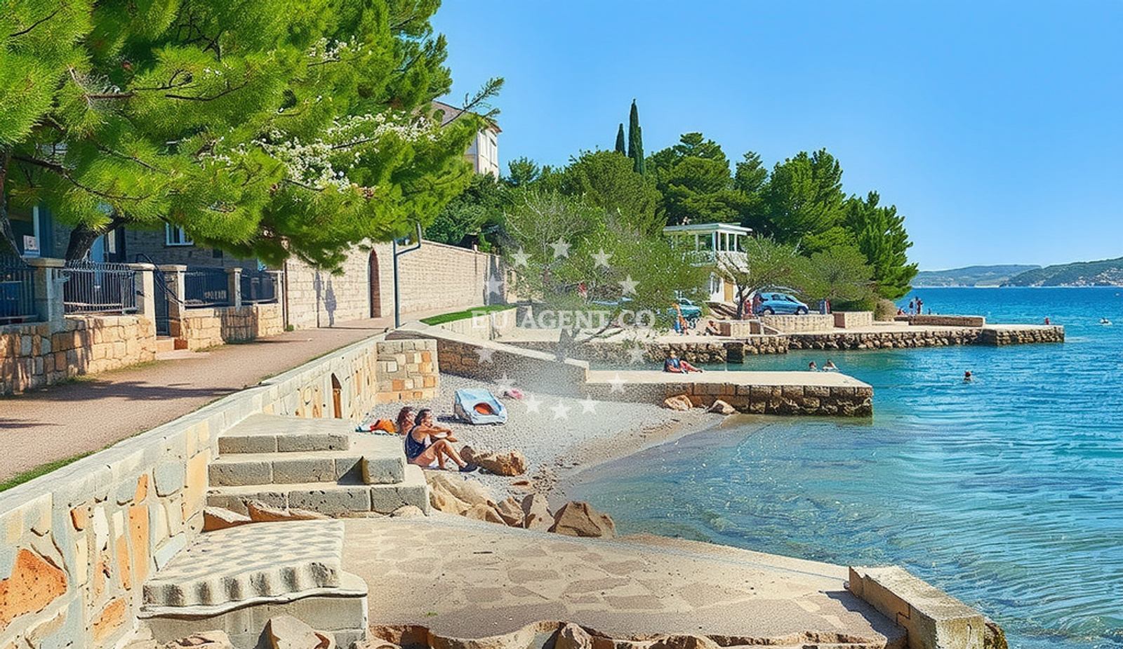 Overview of Senjski porat zapad, Starigrad Beach in Senjski porat zapad
