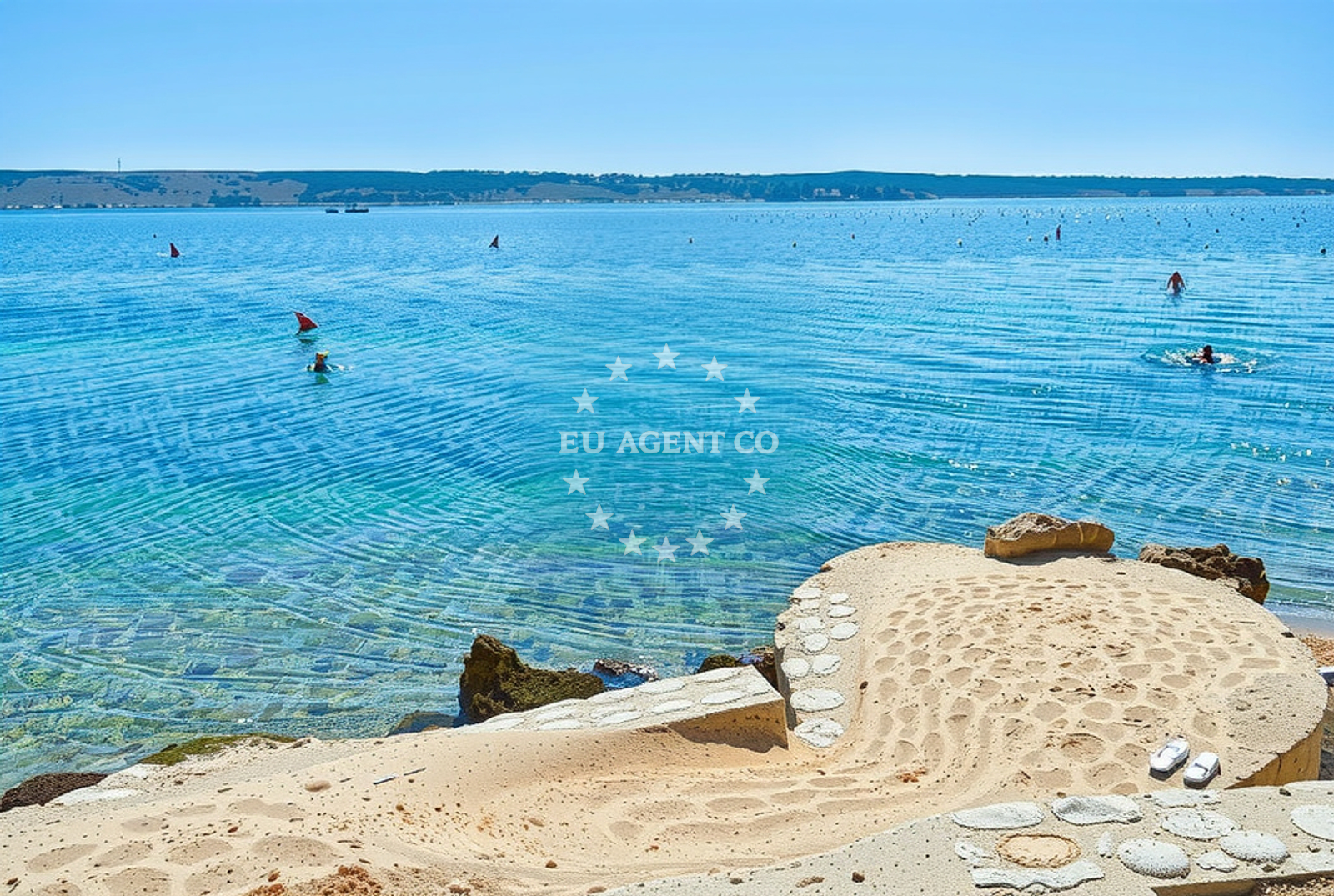 Beach facilities and surroundings at Senjski porat zapad, Starigrad Beach in Senjski porat zapad