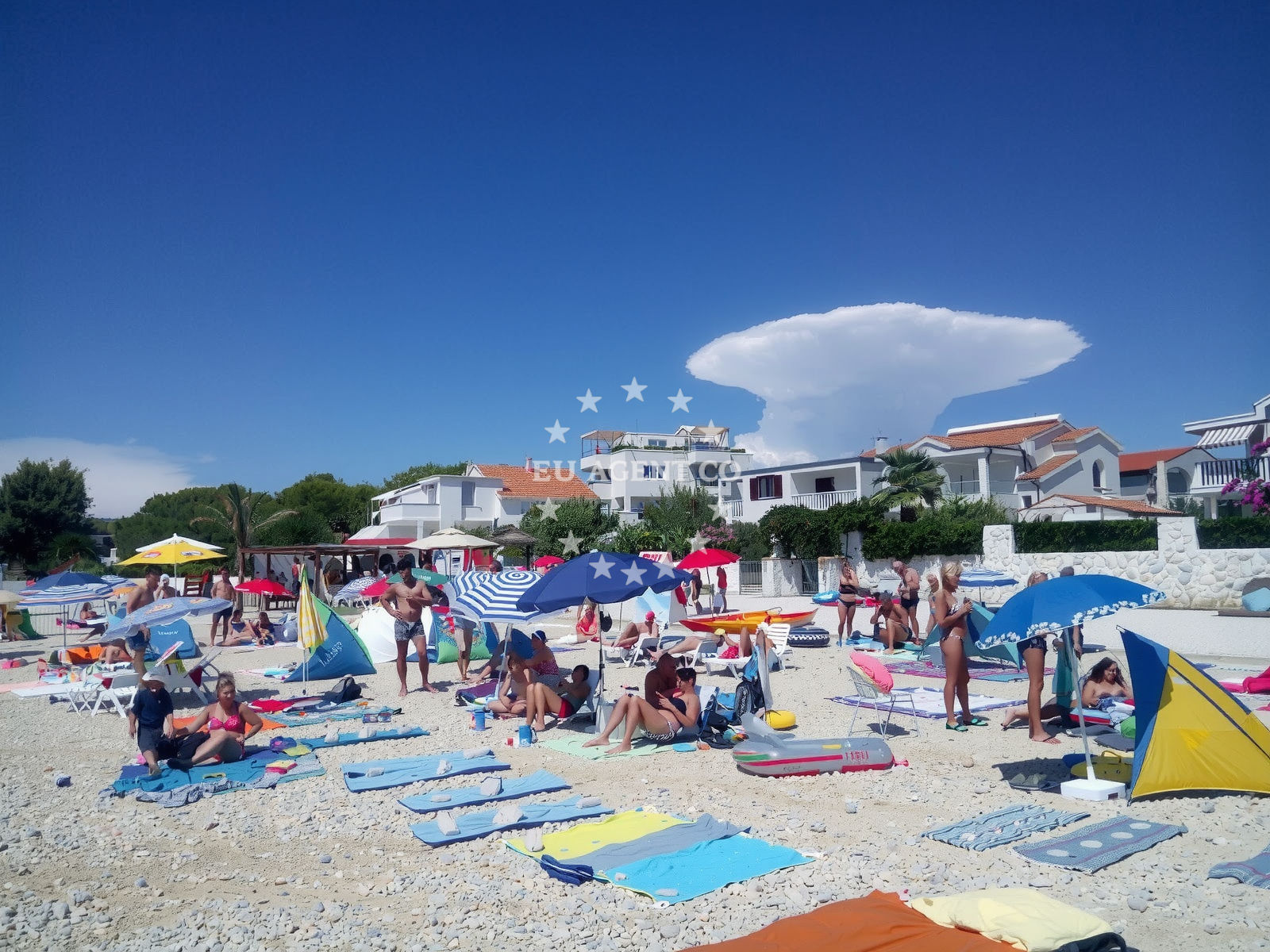 Additional view of Sepurina beach in Miline ulica 122, Rogoznica