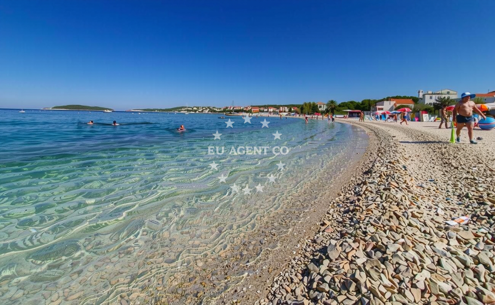 Additional view of Sepurina beach in Miline ulica 122, Rogoznica