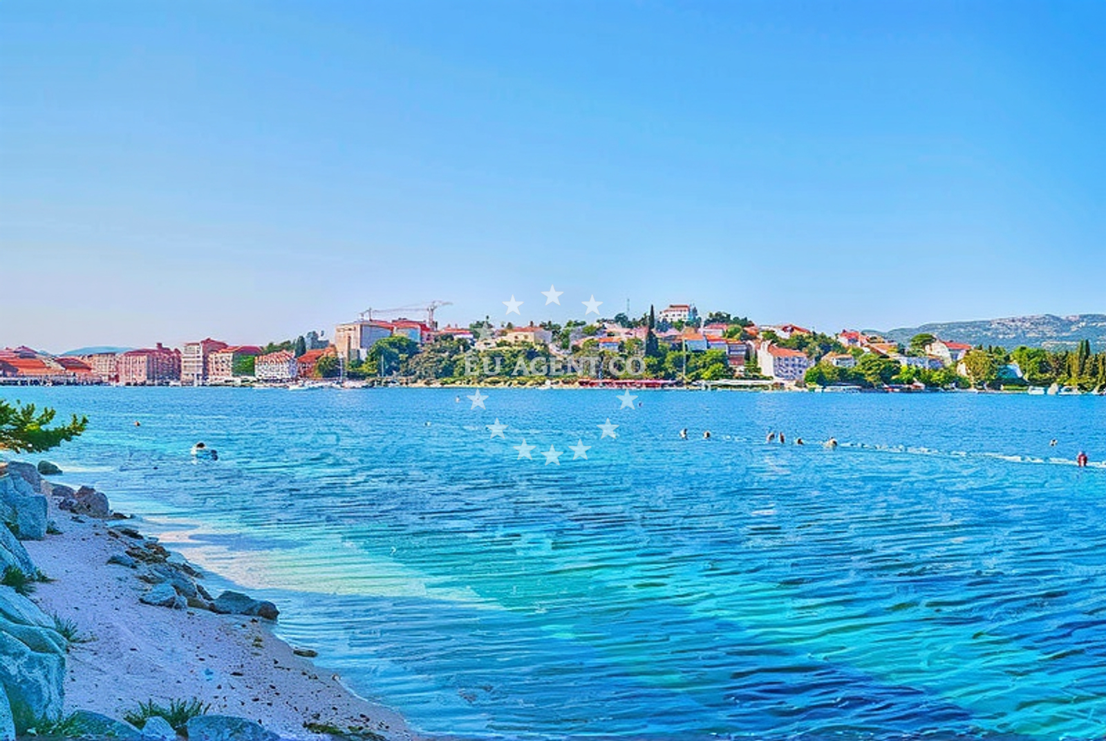 Additional view of Sepurina beach in Miline ulica 122, Rogoznica