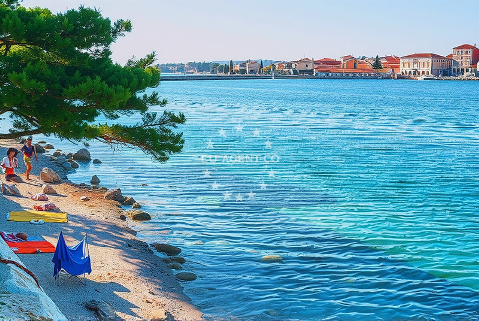 Additional view of Sepurina beach in Miline ulica 122, Rogoznica