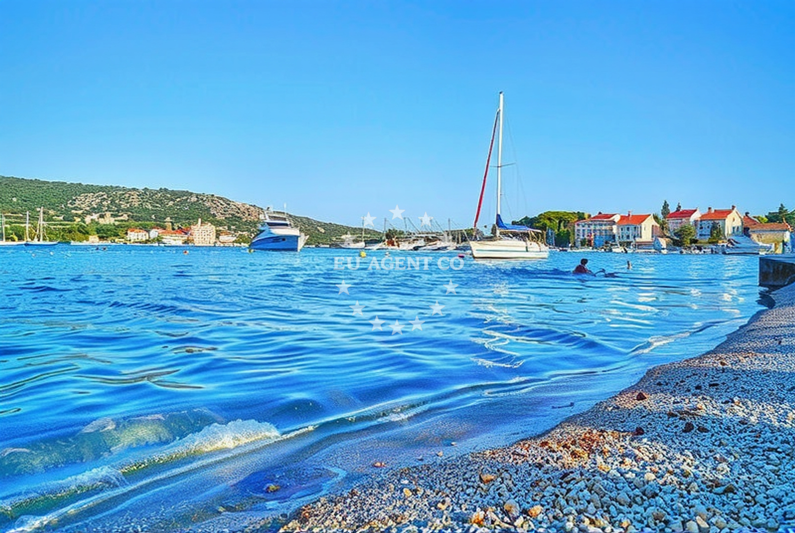 Additional view of Sepurina beach in Miline ulica 122, Rogoznica