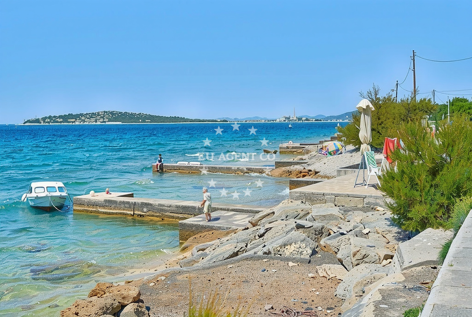 Sea and coastal view of Šepurine sjever 3, Prvić Šepurine (Prvić) Beach in Šepurine sjever 3