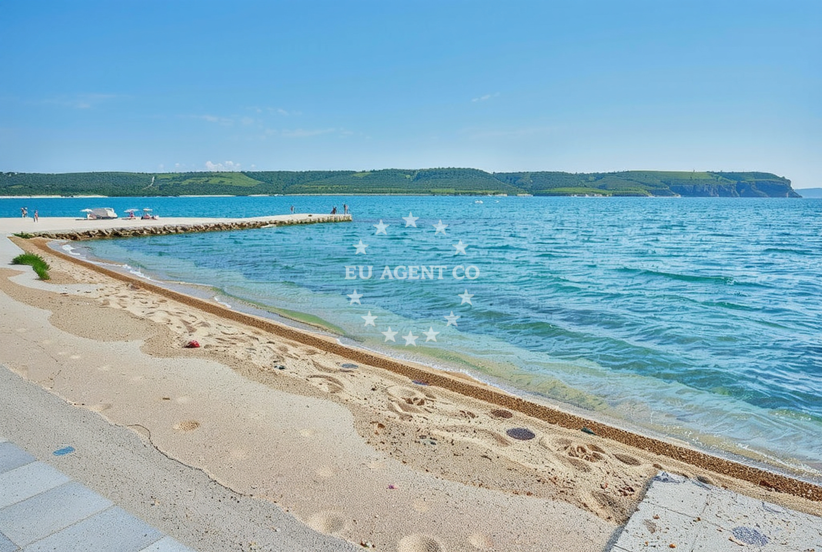 Beach facilities and surroundings at Ševerdići, Rtina Beach in Ševerdići