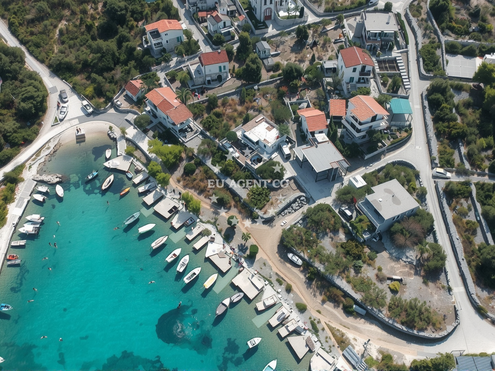 Shoreline and swimming area at Sevid beach in Barbiscevica 49, Sevid