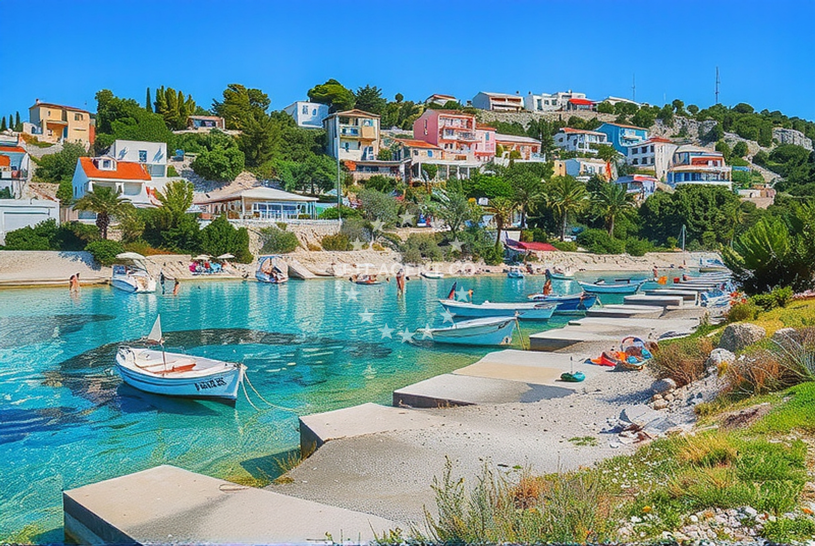 Sea and coastal view of Sevid na Moru: beaches and coves (10) in Sevid na Moru