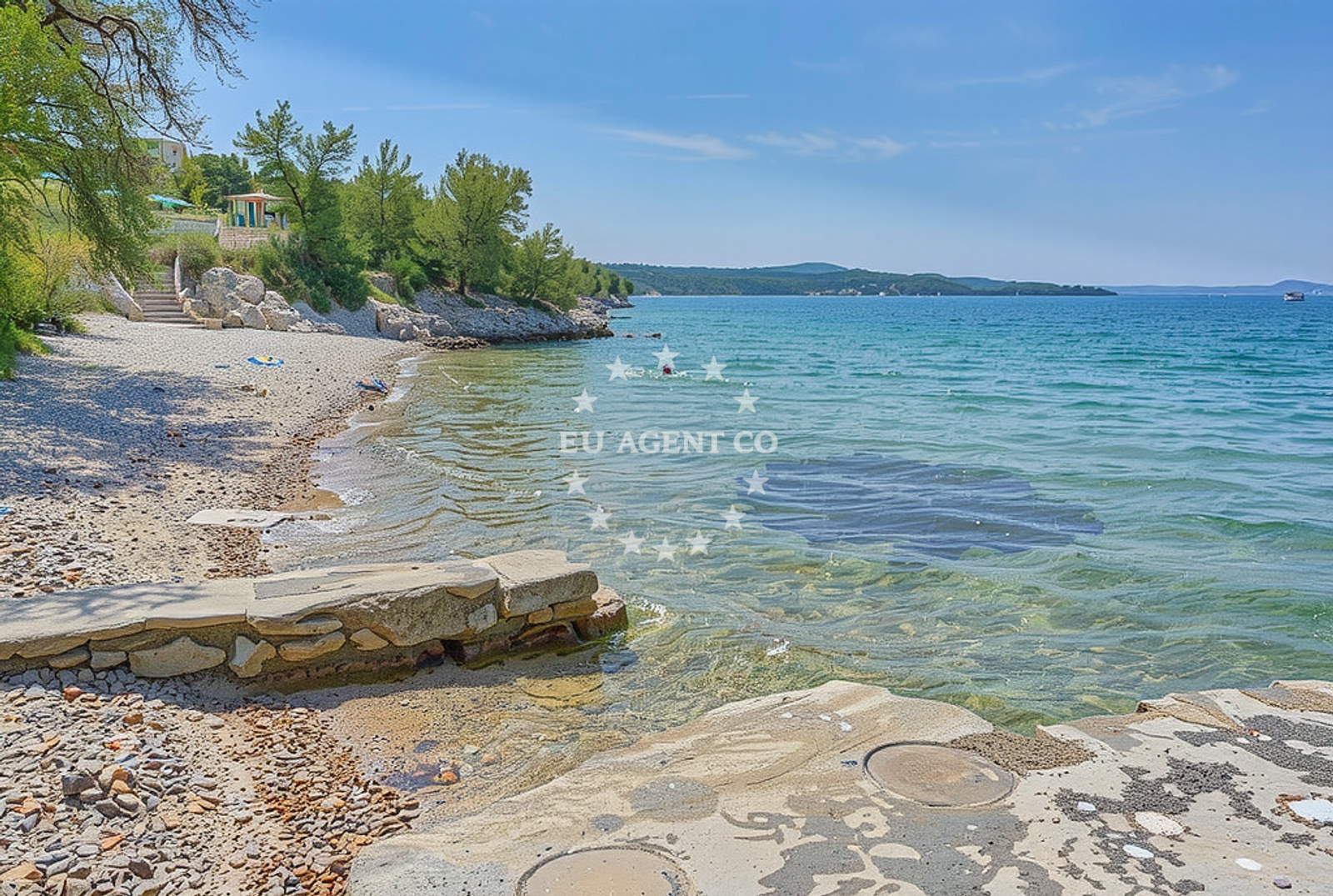 Overview of Šibenik, Novigrad (Zadarska županija) Beach in Šibenik