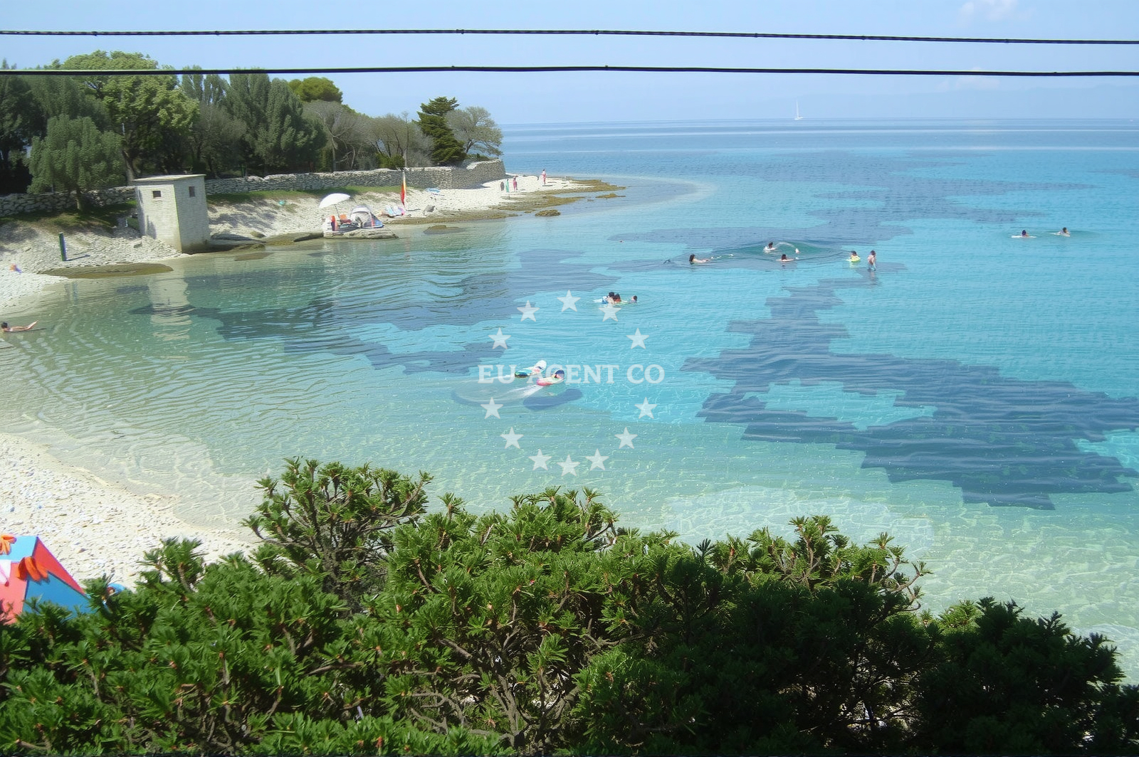 Overview of Silba beach II in Silba 152 C, Silba