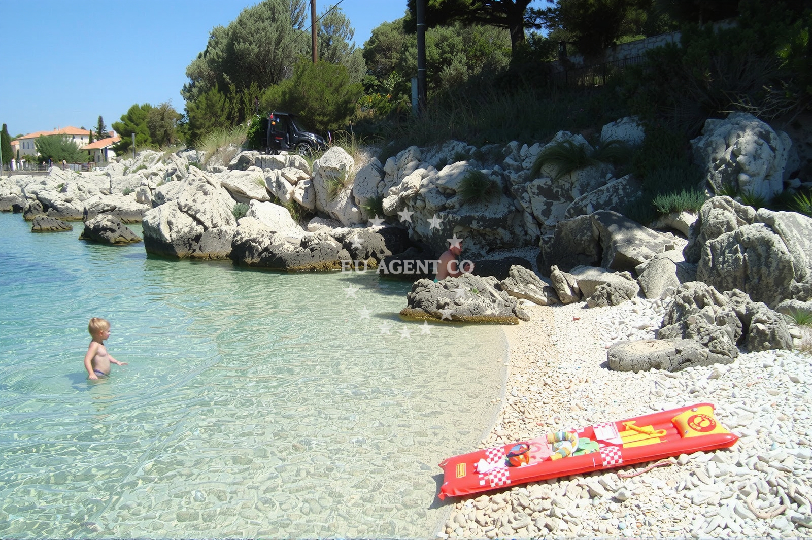 Sea and coastal view of Silba beach II in Silba 152 C, Silba