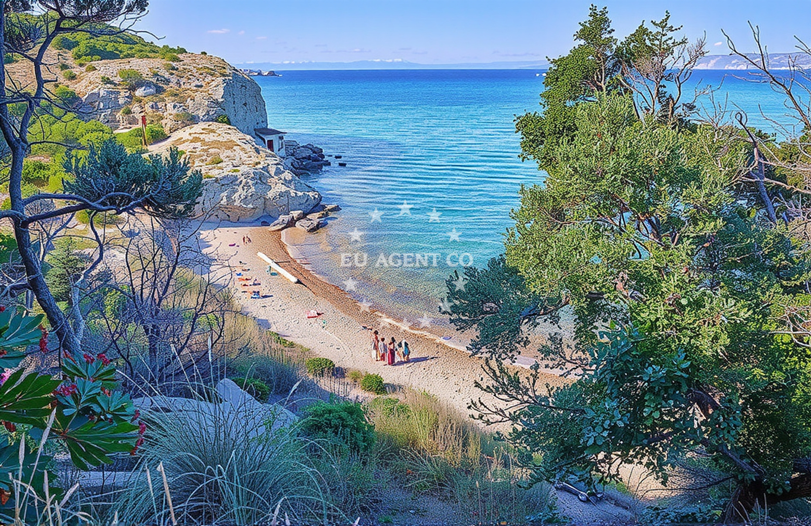 Beach facilities and surroundings at Šilo 4, Lopar (Rab) Beach in Šilo 4