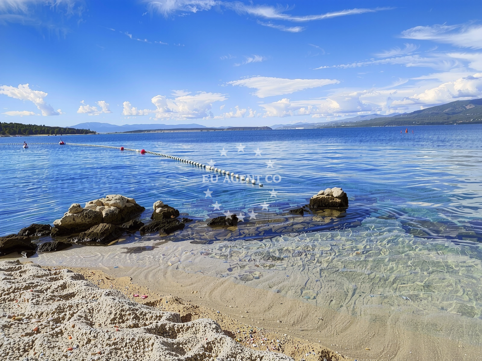 Shoreline and swimming area at Silo Krk Beach in Stara cesta 16A, Šilo