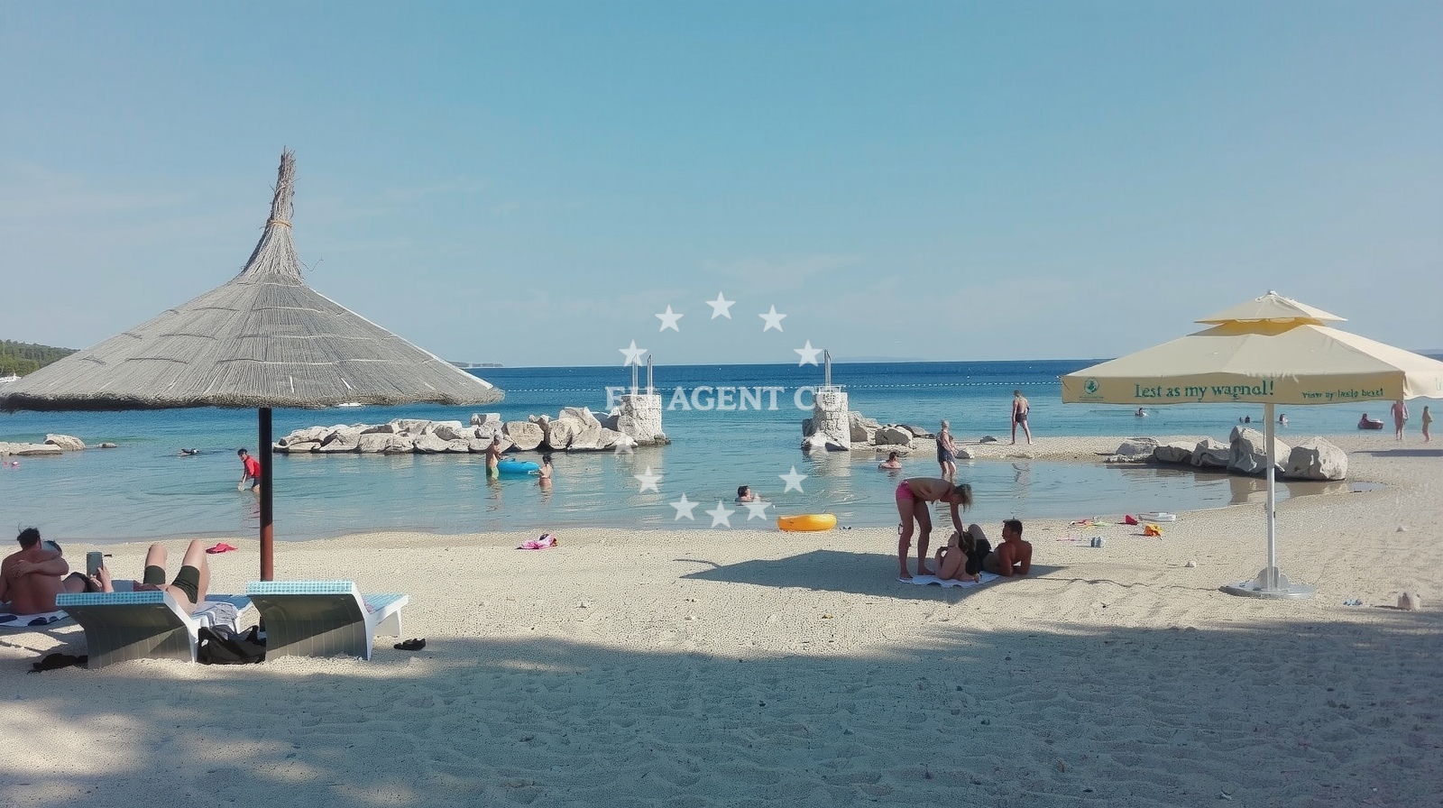 Additional view of Simuni beach in šimuni, Šimuni