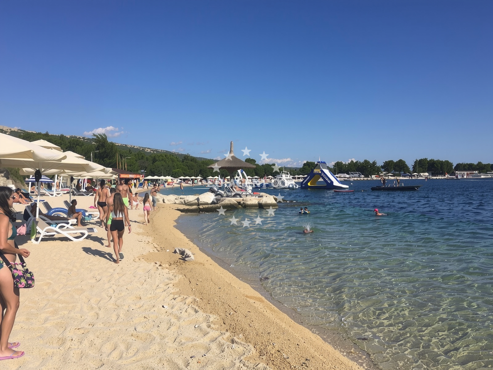 Additional view of Simuni beach in šimuni, Šimuni
