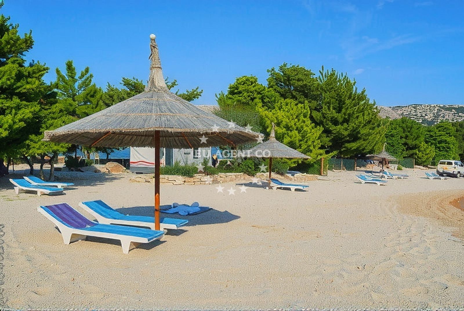 Additional view of Simuni beach in šimuni, Šimuni