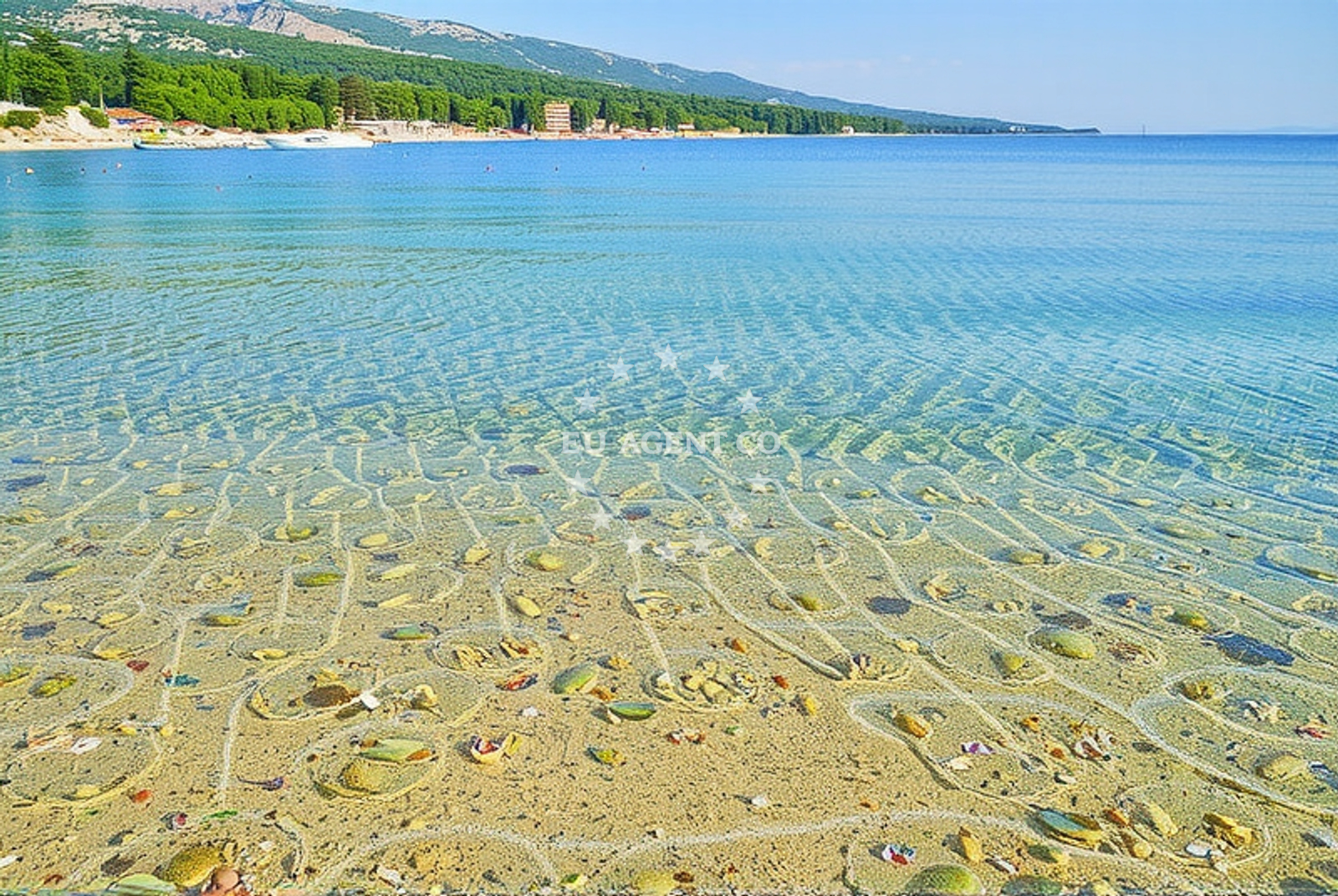 Additional view of Simuni beach in šimuni, Šimuni