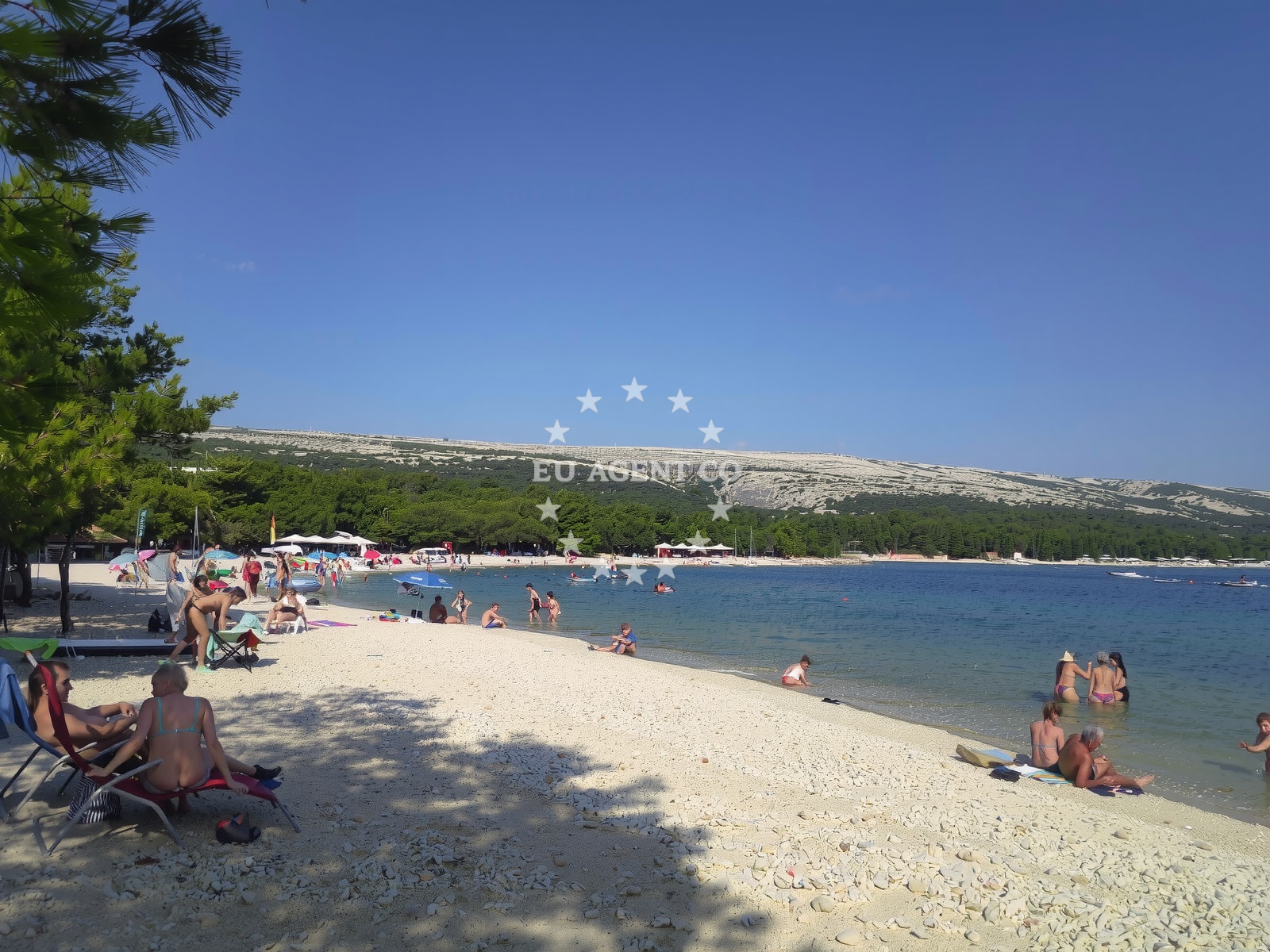 Sea and coastal view of Simuni III beach in 108a Šimuni, Šimuni