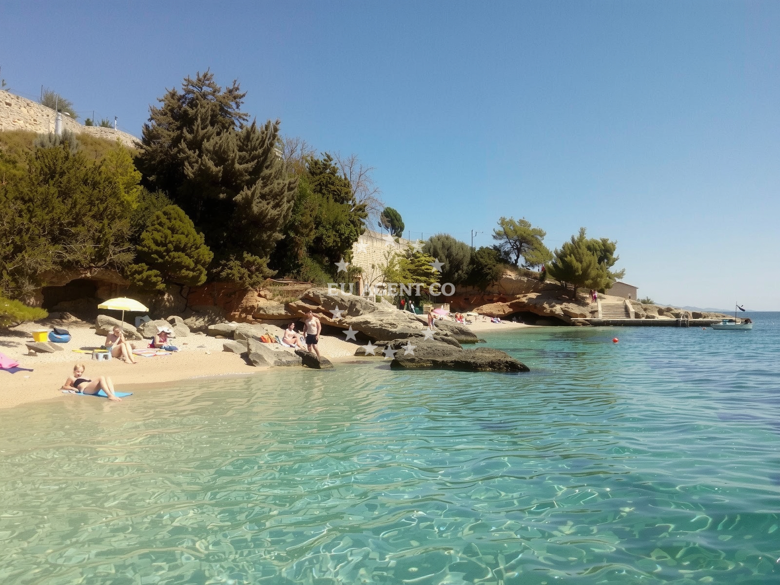 Additional view of Skalinada beach in , Jelsa