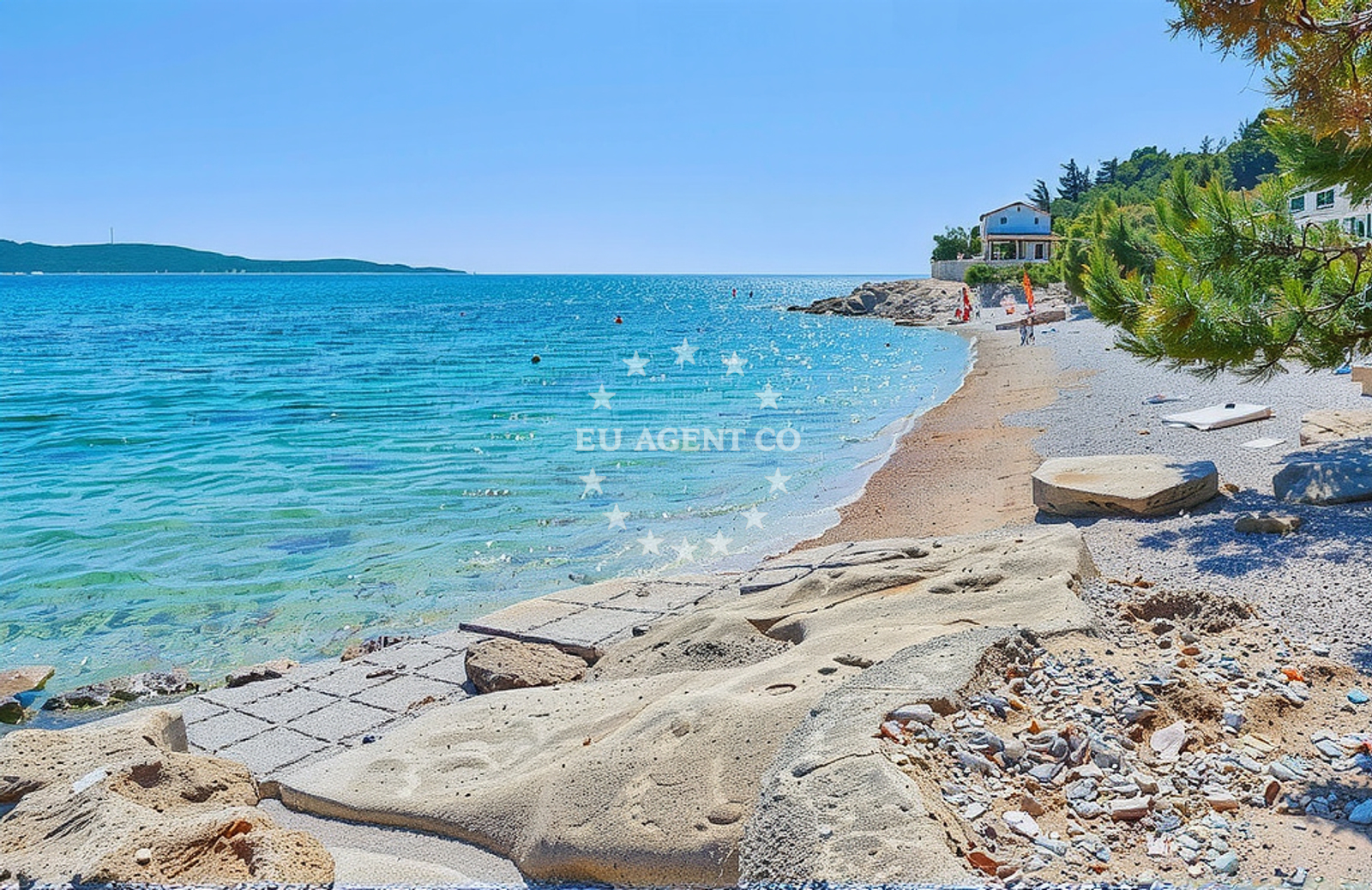Additional view of Skalinada beach in , Jelsa