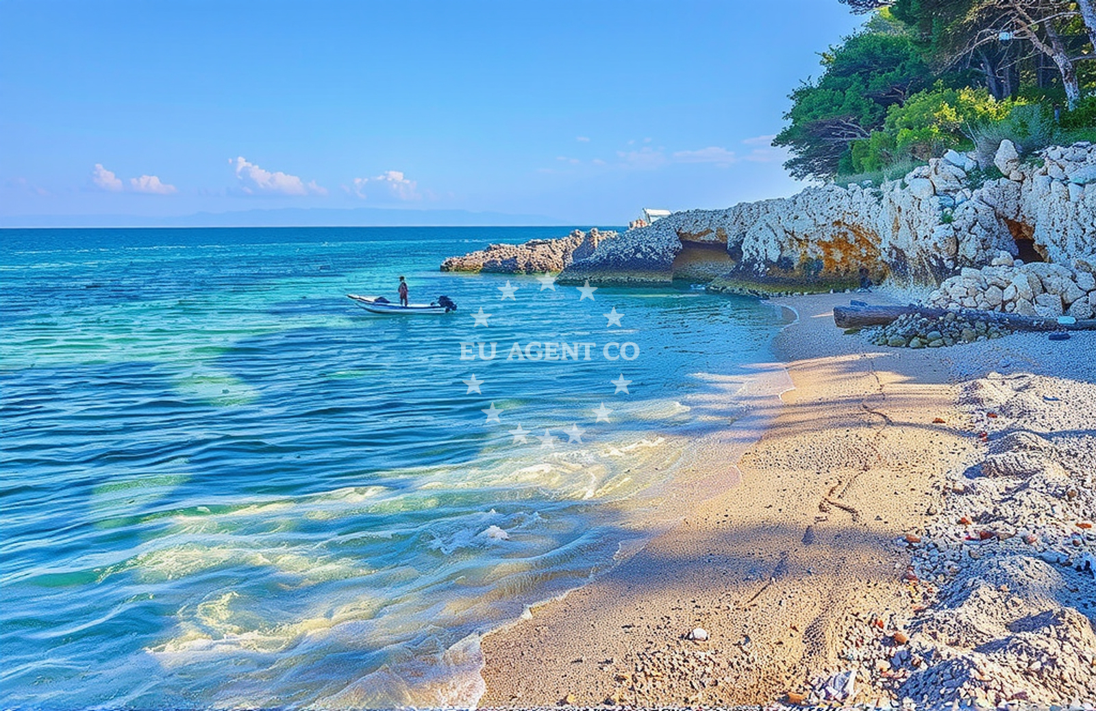 Overview of Skitača: beaches and coves in Skitača