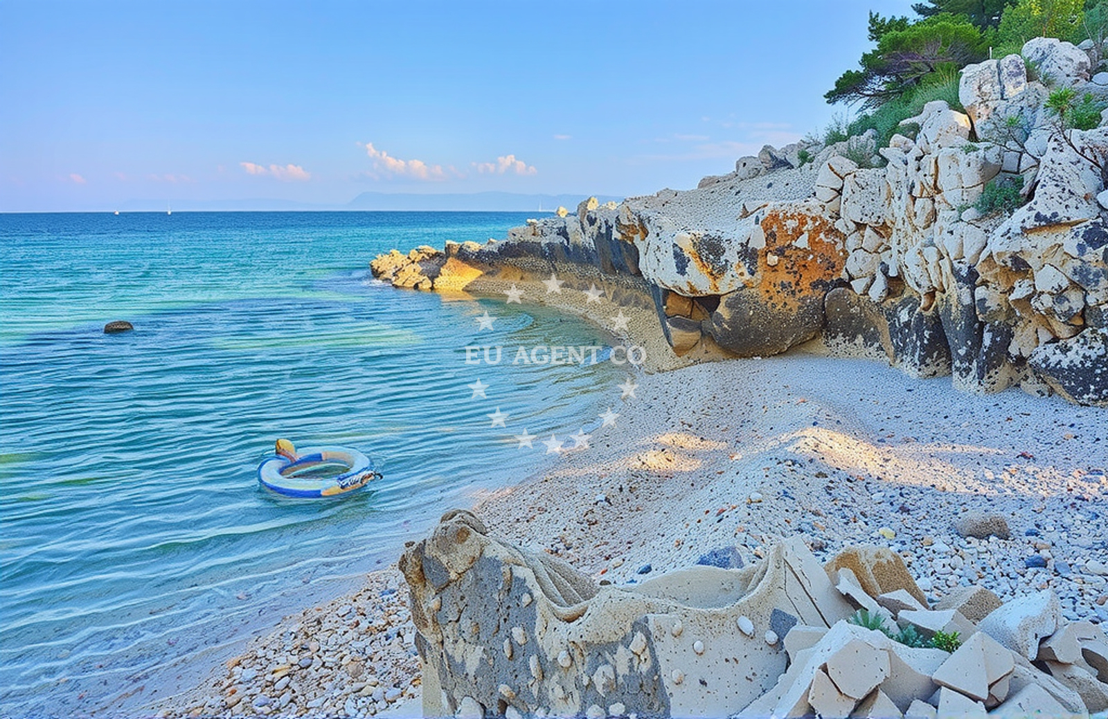 Sea and coastal view of Skitača: beaches and coves in Skitača