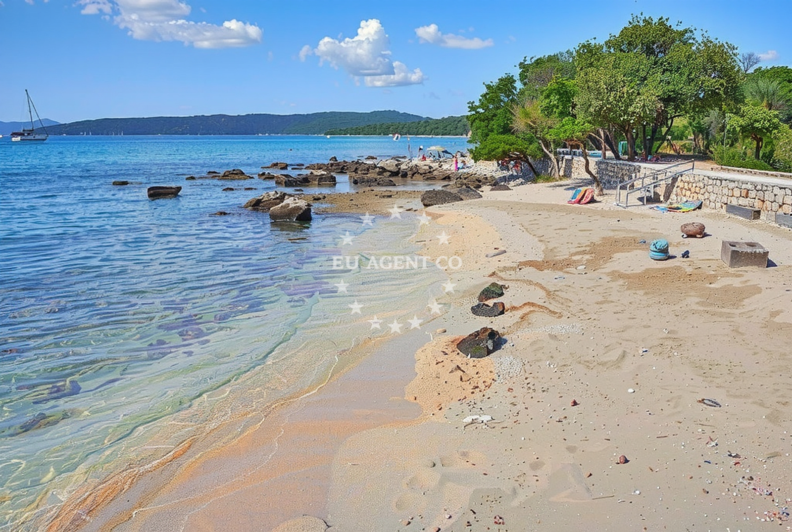 Additional view of Skraca Beach in Ribarska obala 11, Muline, Ugljan