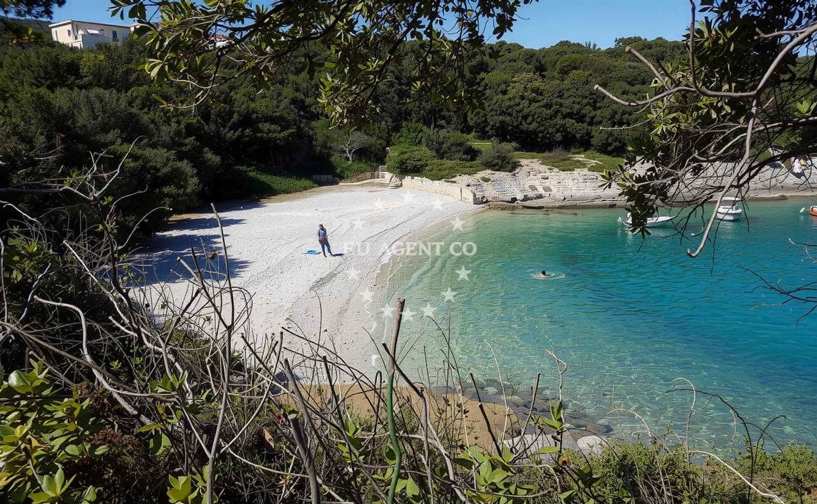 Additional view of Skrila beach in 136, Kavran