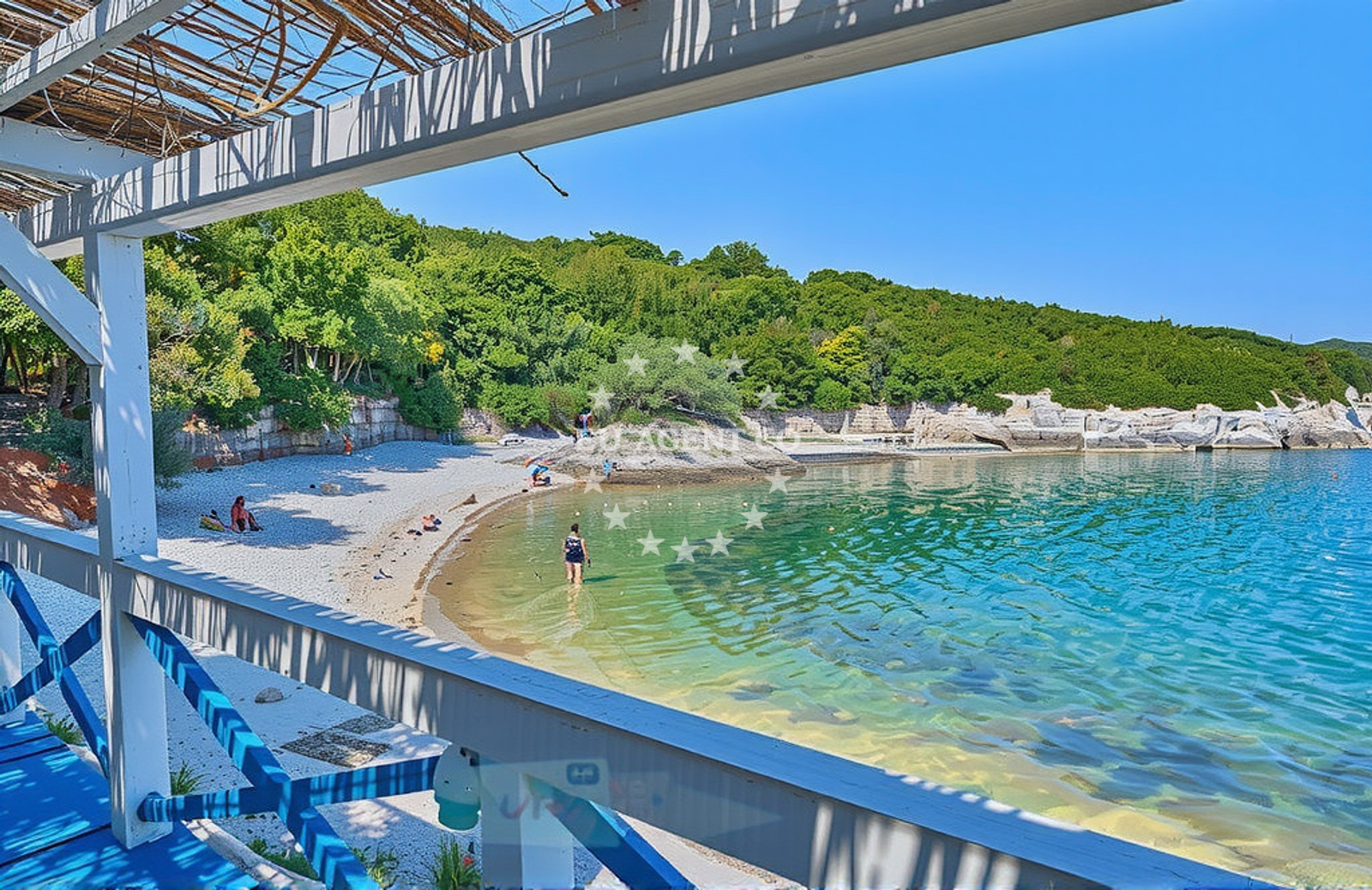 Additional view of Skrila beach in 136, Kavran