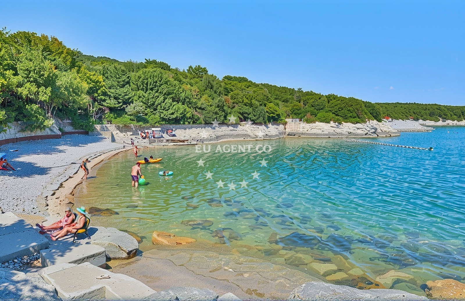 Additional view of Skrila beach in 136, Kavran