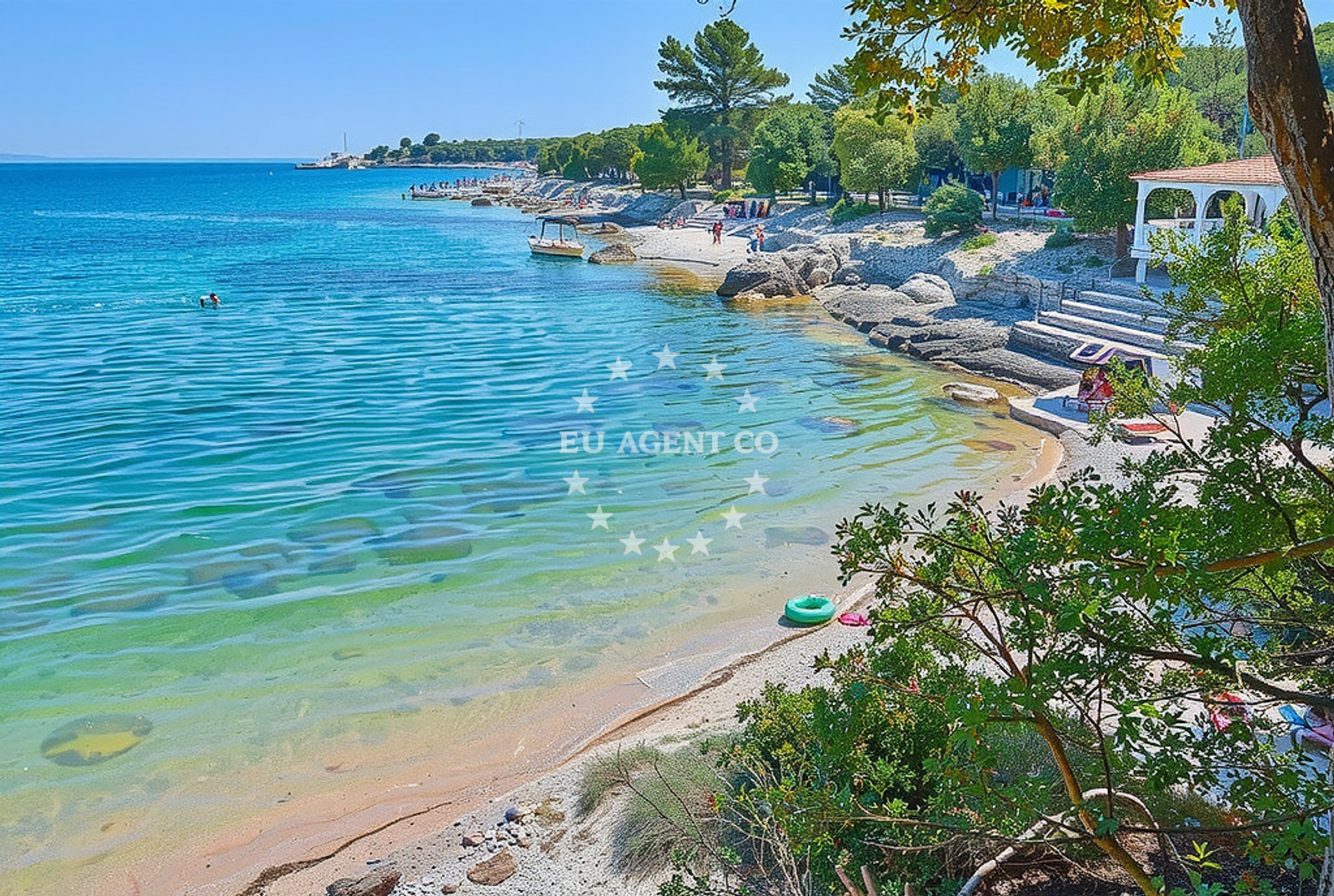 Additional view of Skrila beach in 136, Kavran