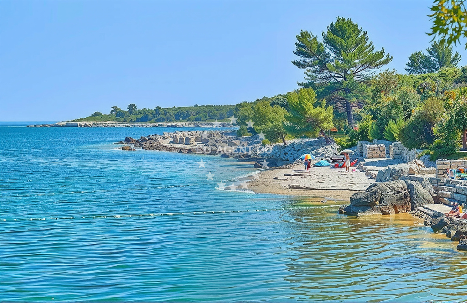 Additional view of Skrila beach in 136, Kavran